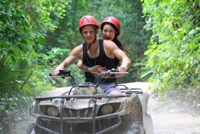 Adrenaline in Atv (shared) Zipline and Cenote