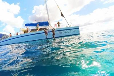 All inclusive catamaran tour to Isla Mujeres with snorkeling for 