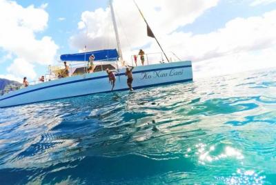 Isla Mujeres tour in a Catamaran with snorkel, open bar, lunch an