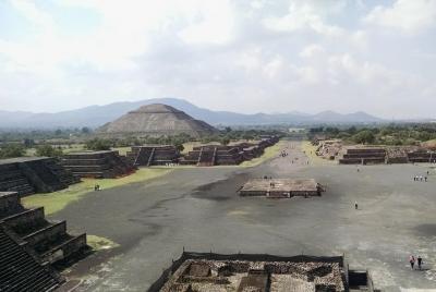 Guadalupe Shrine And Teotihuacan Pyramids From Mexico City Guadalupe Shrine And Teotihuacan Pyramids From Mexico City