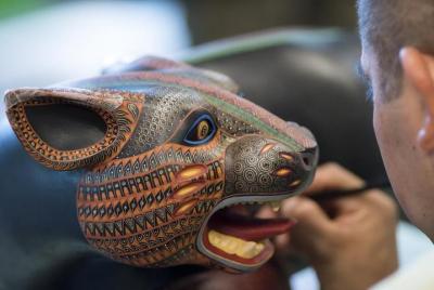 Private Day Tour including Artisan Villages of Alebrijes and Blac