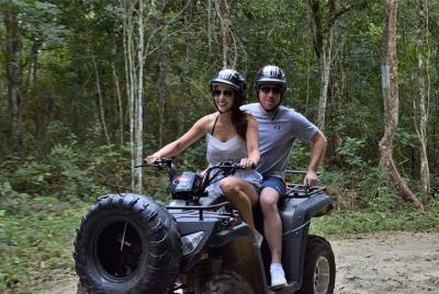 From Playa del carmen Experience ATV (Shared) Zipline & Cenote- I From Playa del carmen Experience ATV (Shared) Zipline & Cenote- I