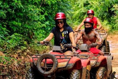 Zipline Tour includes Cenote Swim and ATV Circuit with round trip