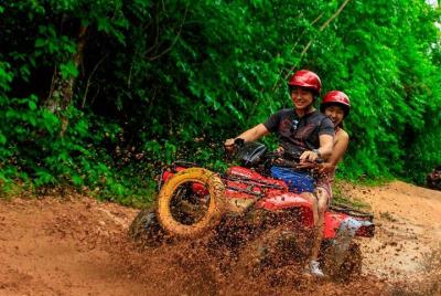 Enjoy an adrenaline day from Cancun with Atvs, Ziplines and a Cen