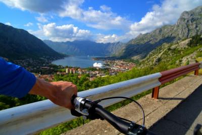 Mountain Biking on Vrmac peninsula - Full panoramic view in Kotor