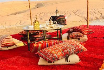 Magical dinner on sunset in Agafay desert ( group and food tour) Magical dinner on sunset in Agafay desert ( group and food tour)