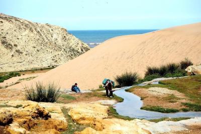 Walk to the cascade and marabout of Sidi Mbark & for a tea to Kaouki