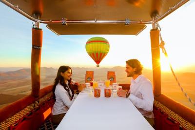 Exceptional Private ROYAL Hot Air Balloon Flight with Seated Air Breakfast 