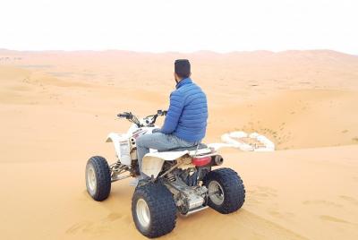 Quad Biking in Desert Dunes Merzouga Erg Chebbi