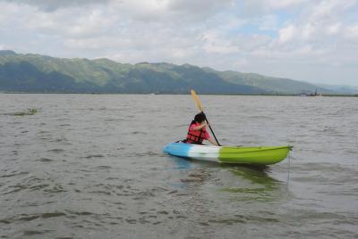 Kayaking on Inle lake Kayaking on Inle lake