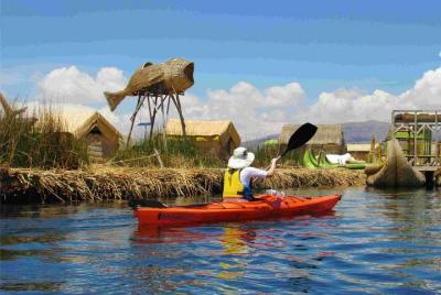 Kayaking to the Uros Floating Islands Kayaking to the Uros Floating Islands