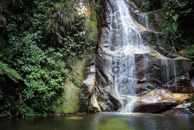 Rapel in the Pucayaquillo Waterfall Rapel in the Pucayaquillo Waterfall
