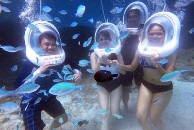 Boracay Island Hopping + Hot Kawa Bath + Helmet Diving 