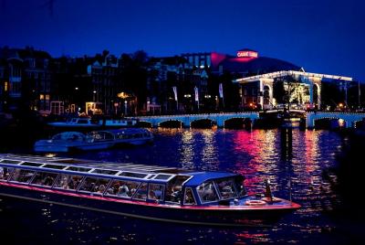 Blue Boat Amsterdam Evening Canal Cruise Blue Boat Amsterdam Evening Canal Cruise