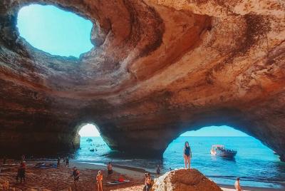 Inside Benagil cave - sunrise paddle tour Inside Benagil cave - sunrise paddle tour
