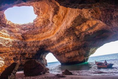 Benagil Cave by Boat + Carvoeiro + AlgarSeco Caves by Minivan fro