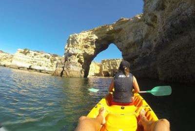 Explore Algarve Caves & Wild Beaches Kayak Tour with small-group
